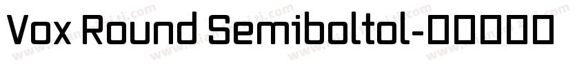 Vox Round Semiboltol字体转换